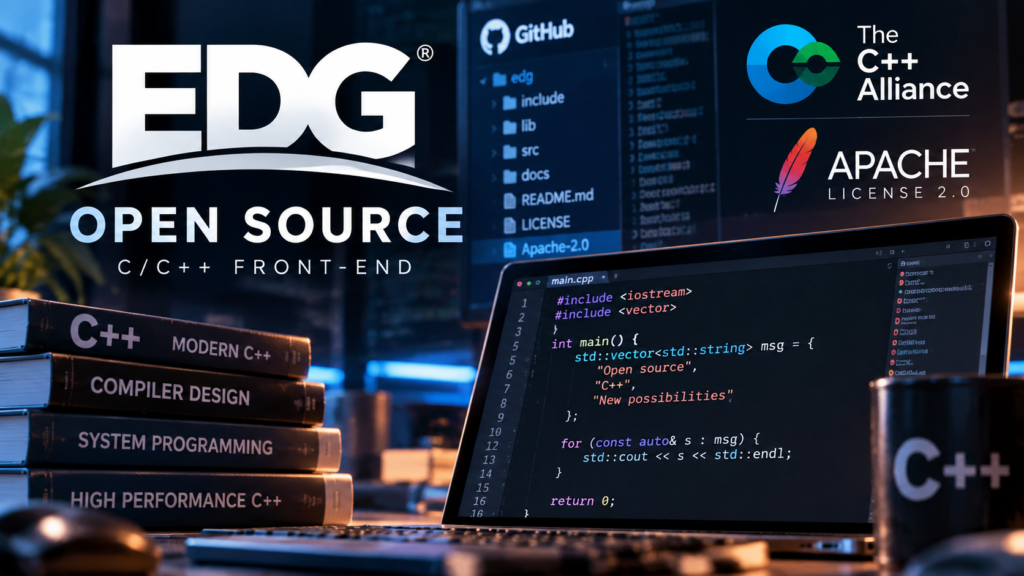 EDG åpner C++-front-end etter over 30 år som proprietær teknologi