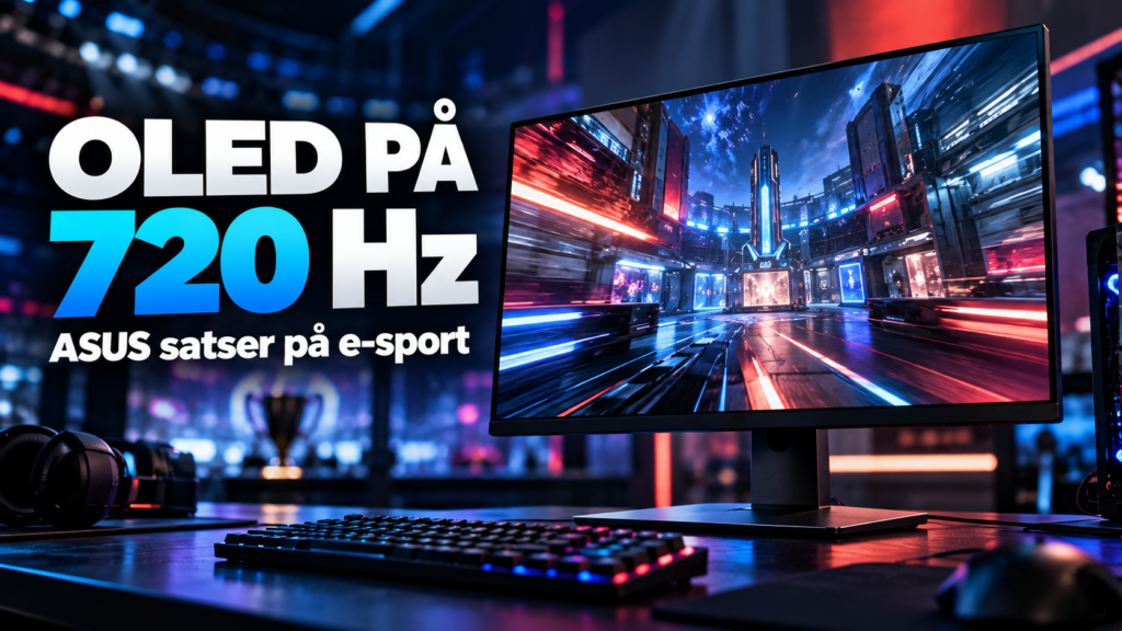 ASUS lanserer 720 Hz OLED-skjerm for e-sport